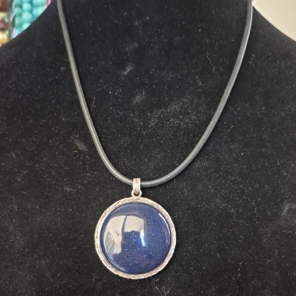 Chico's Blue and Silver Statement Necklace